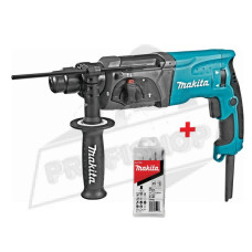 Перфоратор SDS Plus, 2.4J, 780W, MAKITA HR2470+ Подарък 5 броя свредла